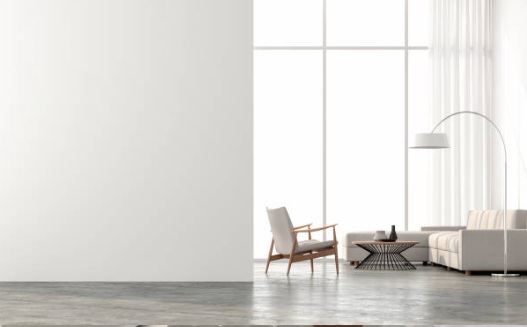 Interior painting Costa del Sol with smooth white walls and natural light